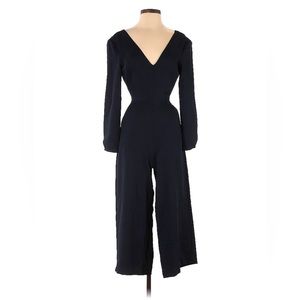 Aritzia Wilfred Ecoulement V-Neck Long Sleeve Jumpsuit - Black (2, 4)